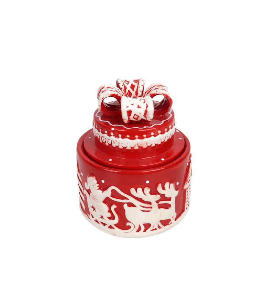 Taza con Plato Navideño de Cerámica Taza con Plato Navideño de Cerámica