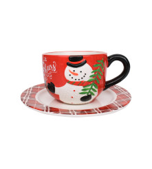 PLATO NAVIDEÑO SNOWMAN