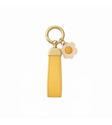 BAG CHARM FLOWER BUTTER YELLOW