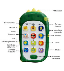 Juguete Teléfono Musical Conejo Úpale