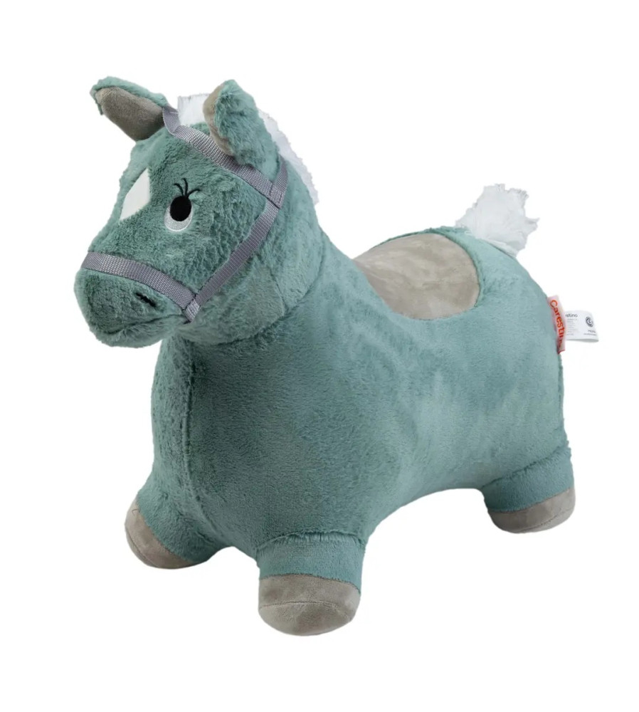 Saltarín de Peluche Inflable +18meses Caballo Verde carestino