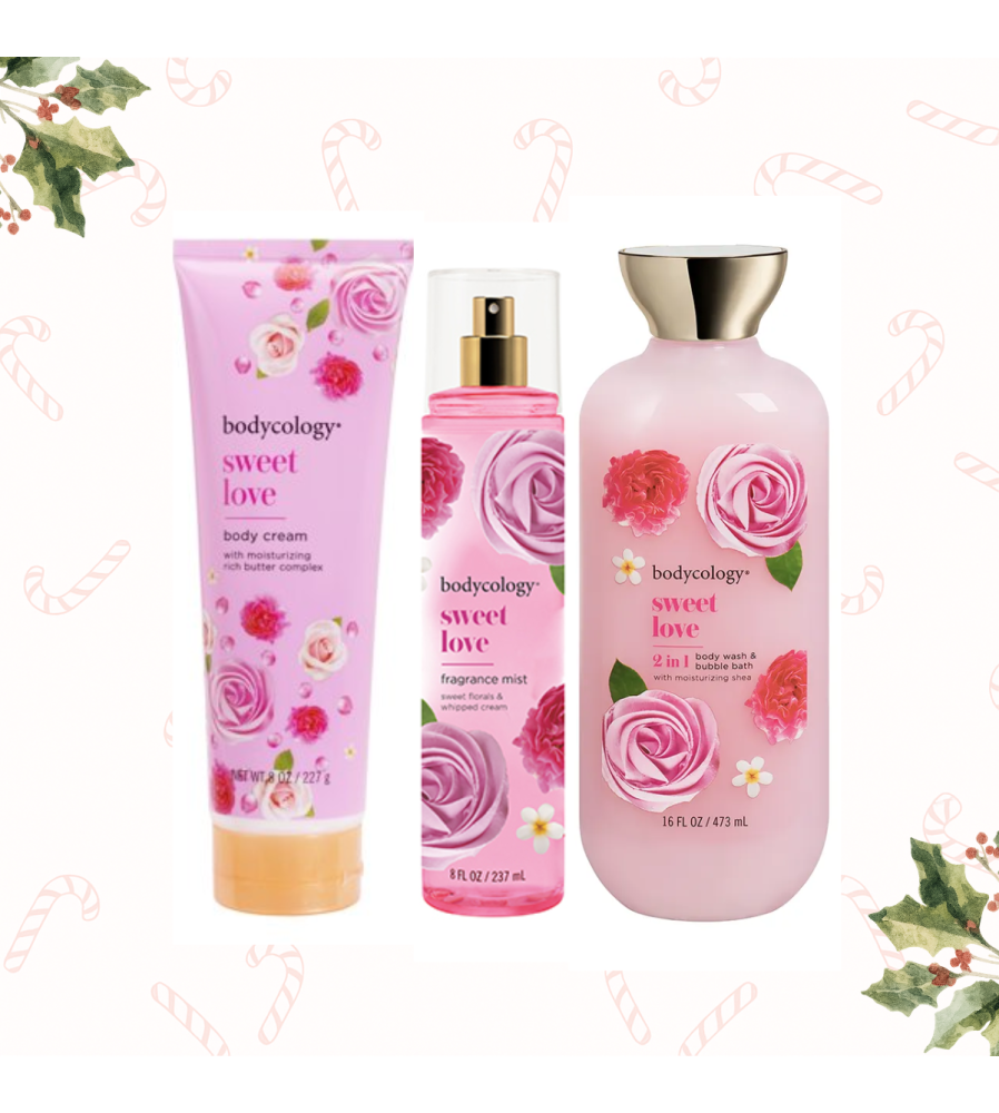 SET STRAWBERRY CHEESECAKE CON BODY WASH + LOCION CORPORAL + SPLASH BODYCOLOGY