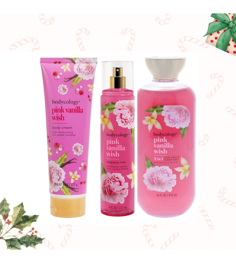 SET SWEET LOVE CON BODY WASH + LOCION CORPORAL + SPLASH BODYCOLOGY