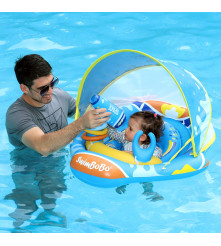 Flotador De Piscina Techo Inflable para bebés Lila