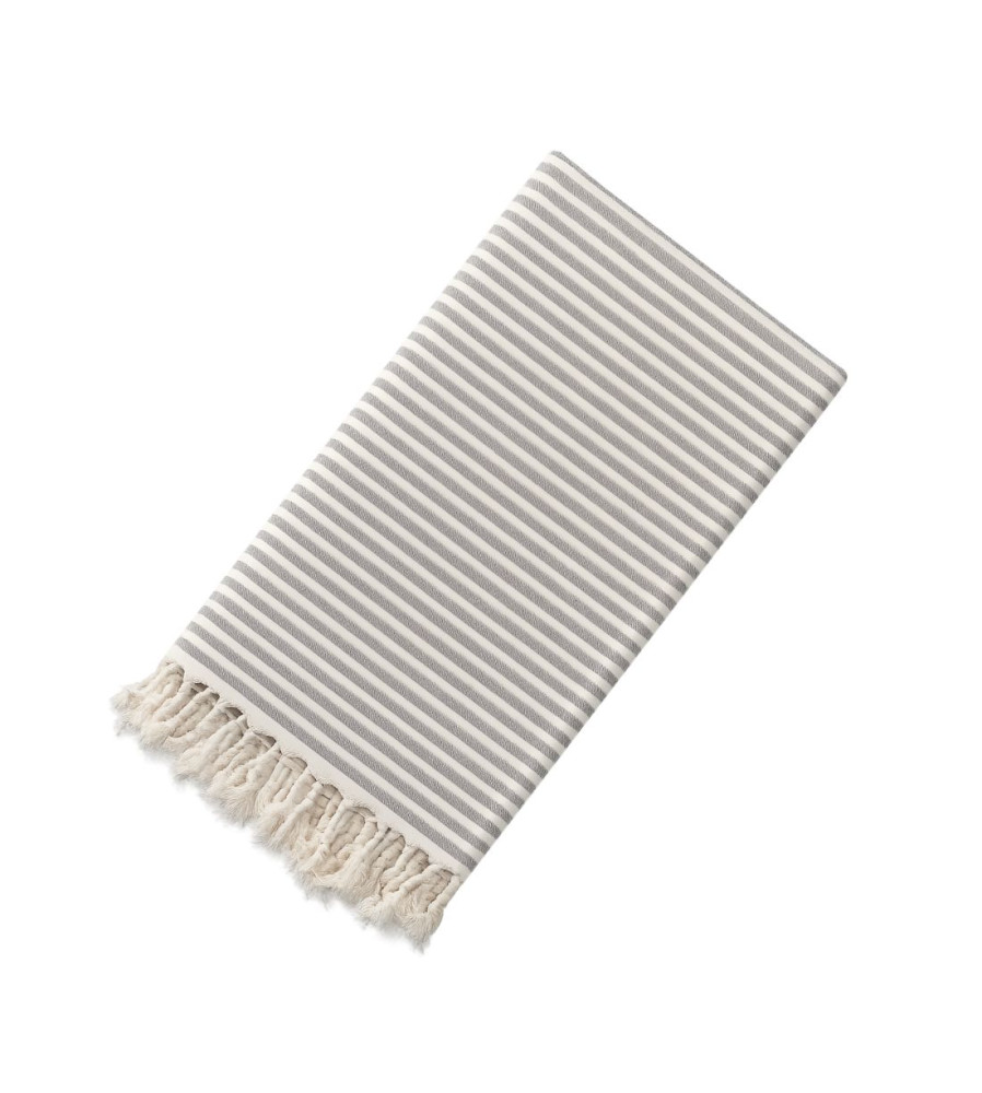 Toalla de Playa ATLANTIC Negro Algodón