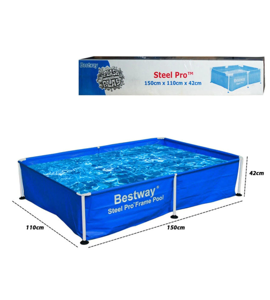 Piscina de Tubo Rectangular Bestway, 259x170x61cm