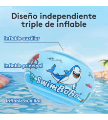 Flotador Plástico Con Techo Espacio Astronauta- Azul 6 a 36 Meses Úpale