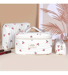 SET DE NECESER Y ORGANIZADOR DE VIAJE CHERRY 3 PCS