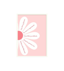 CUADRO DECORATIVO FLOWER Tamaño A4 21 x 29cm