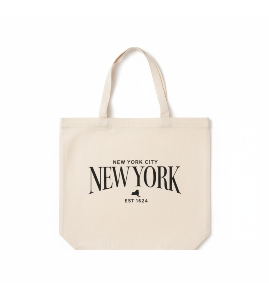 BOLSO TOTE BAG NEW YORK BEIGE