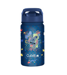 TERMO CUBITT KIDS STICH 14 OZ TERMICO TECNOLOGIA THERMOSHIELD - AZUL