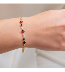 PULSERA RUBI ACERO QUIRURJICO 304