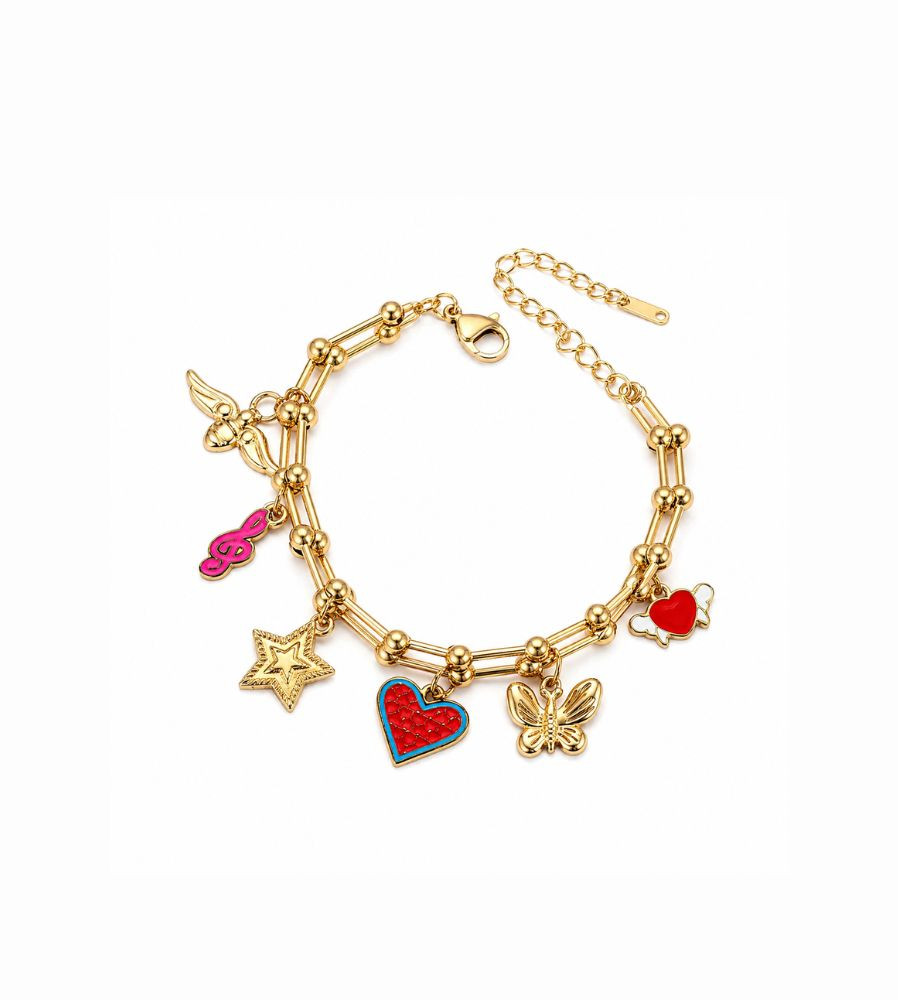 PULSERA CRUZ  ACERO QUIRURJICO 304 CON CAJA
