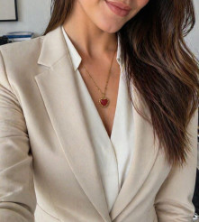 COLLAR FRENCH EN ACERO QUIRURJICO 304 CON CAJA