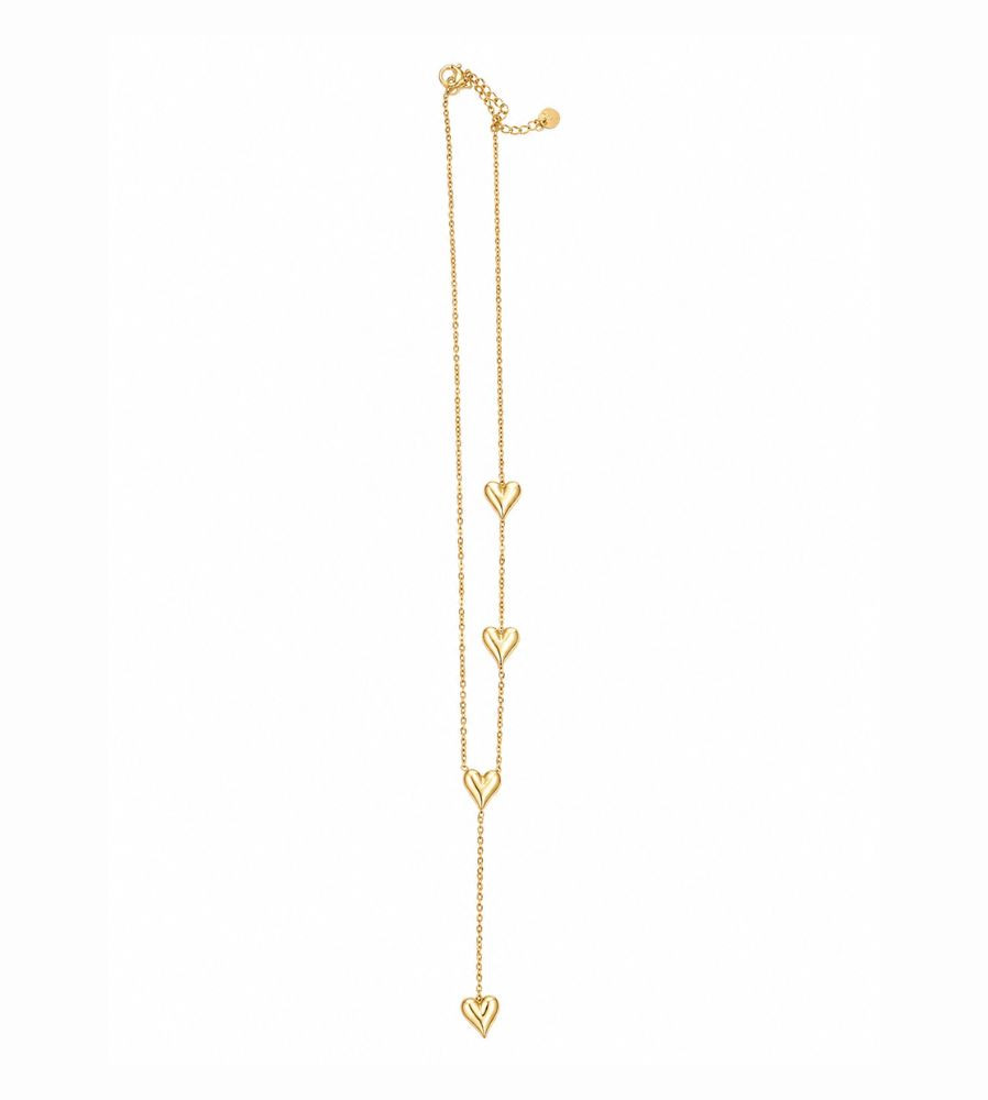 COLLAR GOLD EN ACERO QUIRURJICO 304 CON CAJA