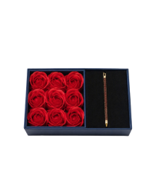 PULSERA ESMERALDA EN ACERO QUIRURJICO 304 CON CAJA