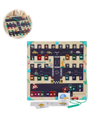 Juego Encajable Y Laberinto Números 42x21cm Úpale
