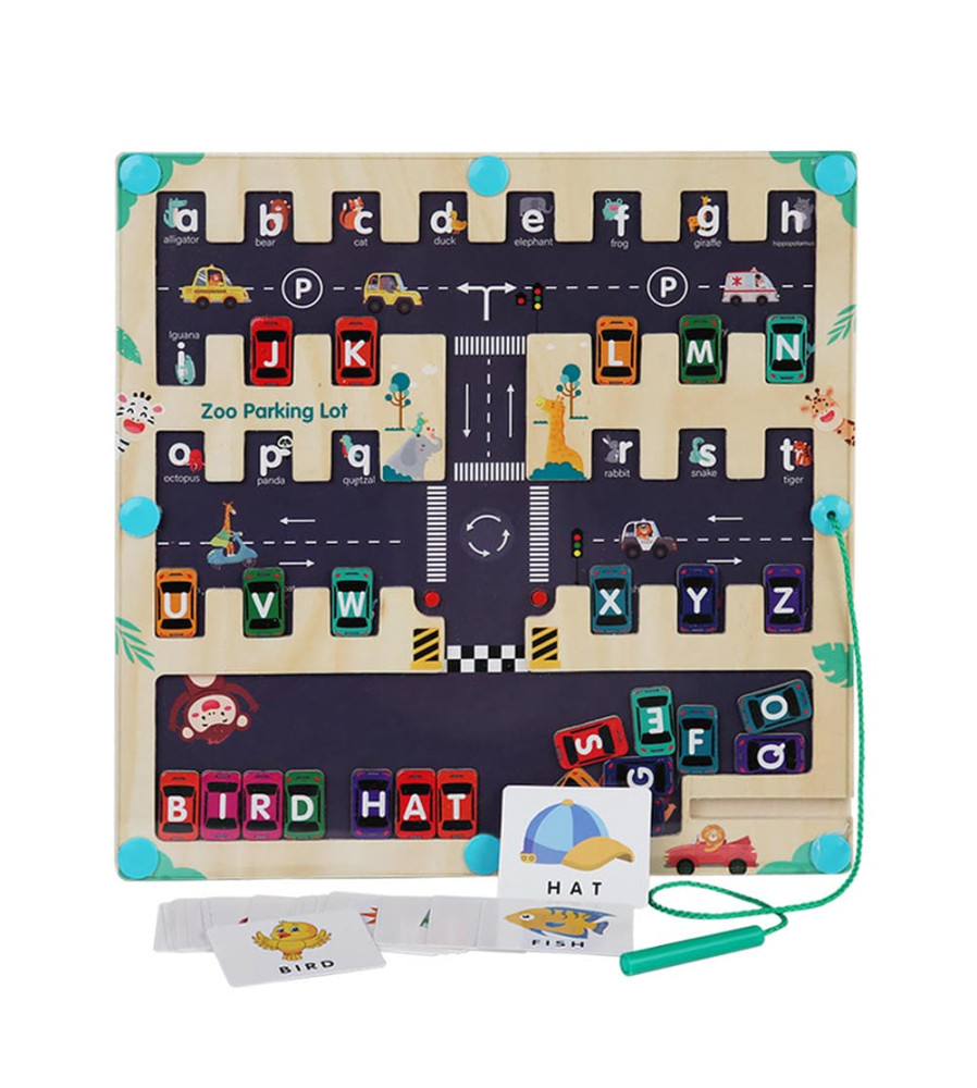 Juego Encajable Y Laberinto Números 42x21cm Úpale