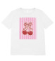CAMISETA OVERSIZE BLANCA ALGODÓN TICKET GUAYAQUIL