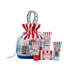 BAYLIS & HARDING GIFTSET ROYALE GARDEN ROSE, POPPY & VANILLA LUXURY WASH BAG 300ML