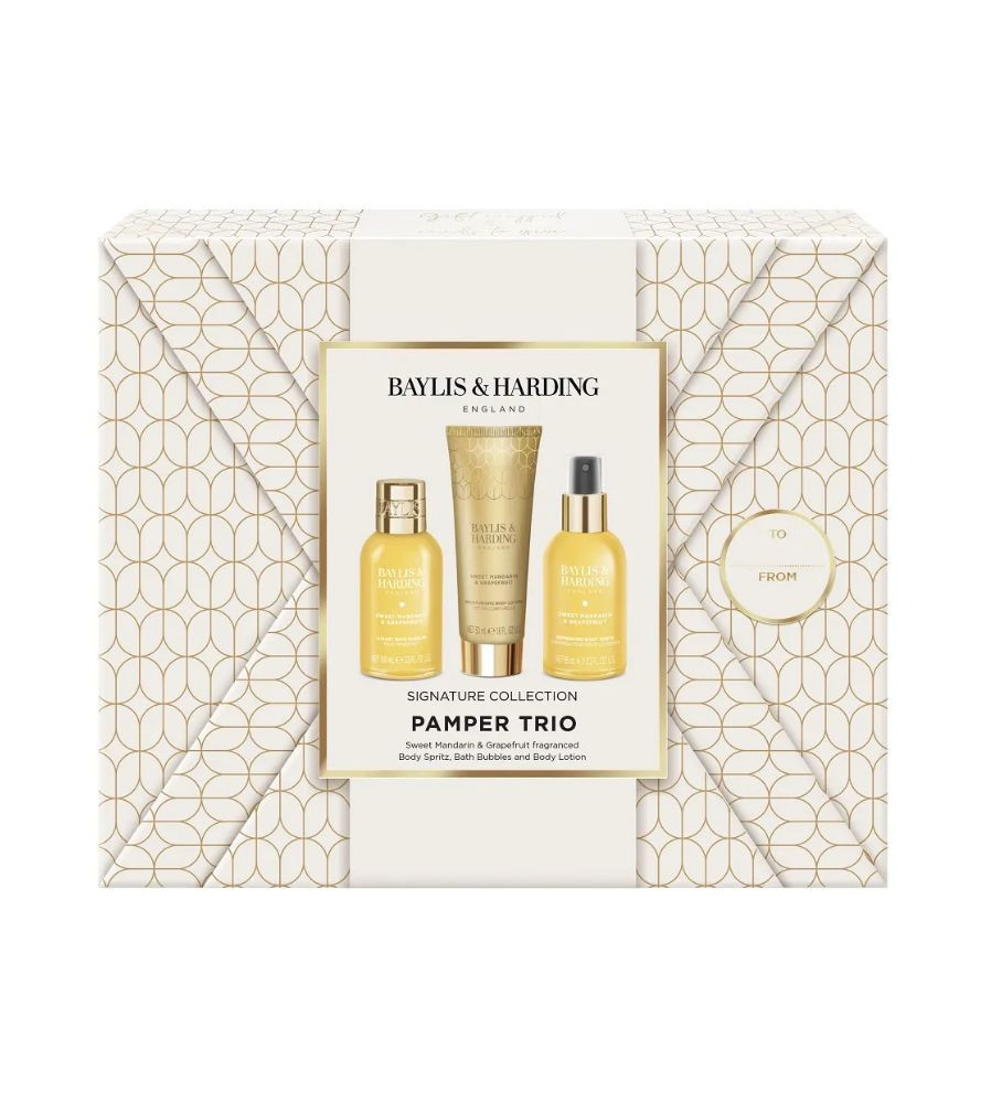 BAYLIS & HARDING GIFTSET EN LATA DELUXE SWEET MANDARIN & GRAPEFRUIT 50ML