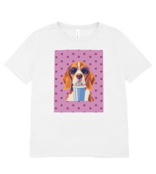 CAMISETA OVERSIZE DOG POLKA
