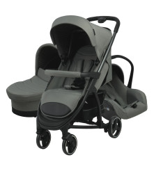 Coche LONDON Con Accesorios gris carestino