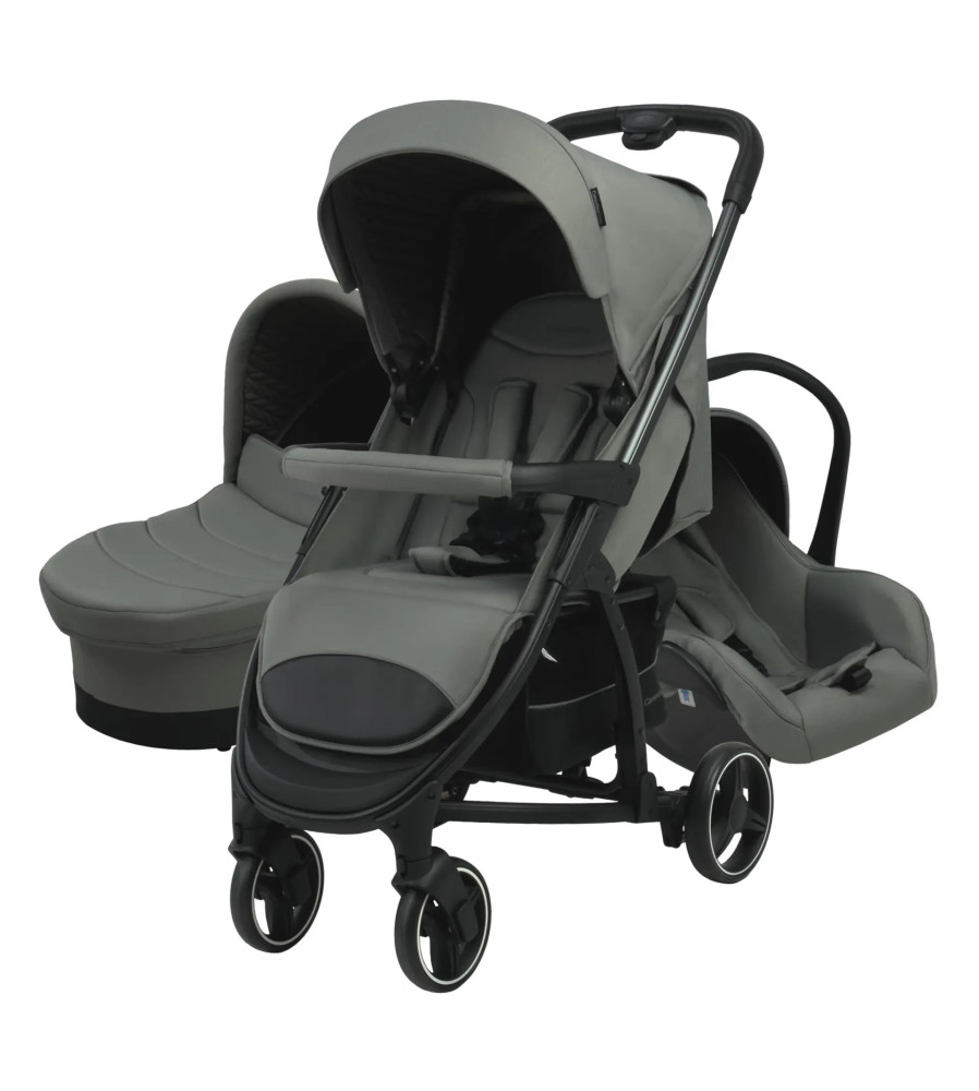 Coche LONDON Con Accesorios gris carestino