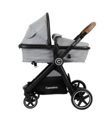 COCHE DELUXE CON ACCESORIOS GRIS CARESTINO