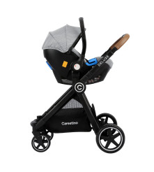 COCHE DELUXE CON ACCESORIOS GRIS CARESTINO