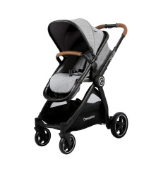 COCHE DELUXE CON ACCESORIOS GRIS CARESTINO