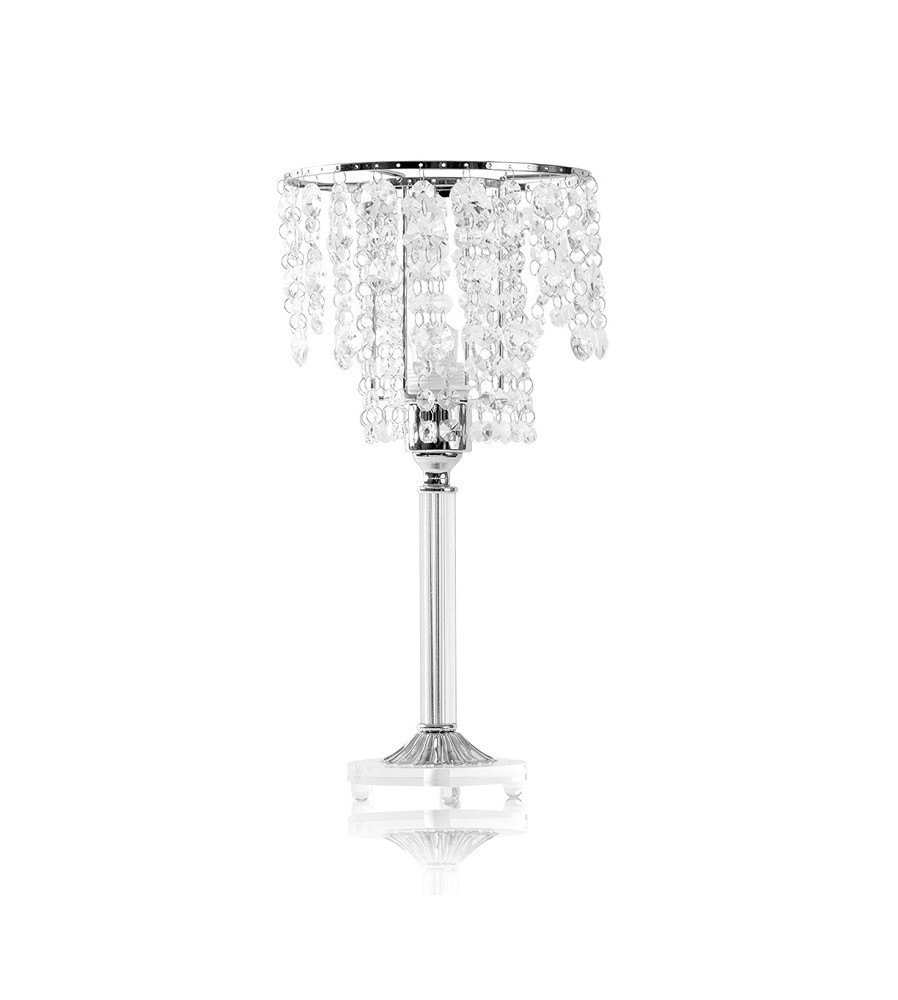 LAMPARA DE MESA DE ACRILICO CRISTAL DORADO
