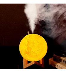 LAMPARA DE LUNA CON HUMIDIFICAR DE AROMA