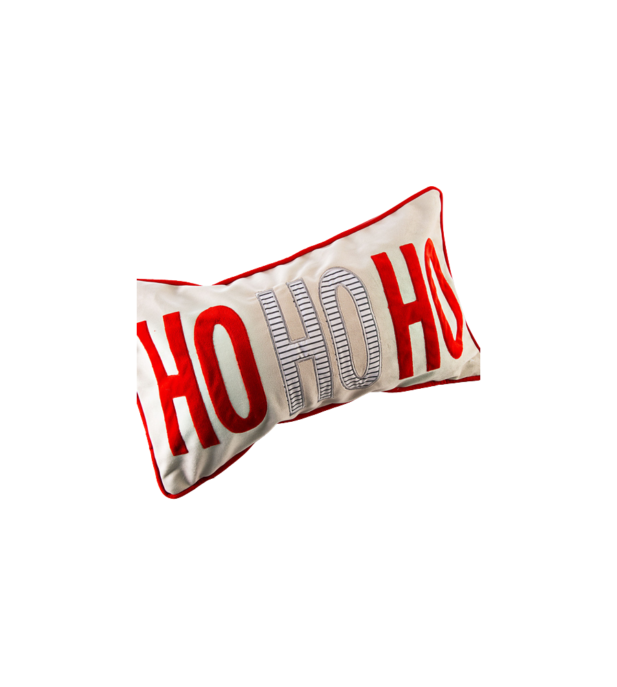 FORRO PARA COJIN HO HO HO POMA ROSA