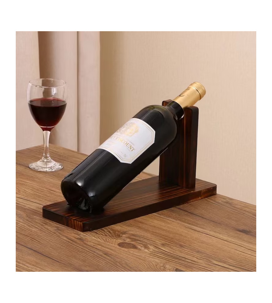 Minibar Da Tavolo A Globo In Legno - Porta Vino Eucalipto, Design Mappamondo - Foto 11