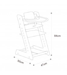 SILLA DE BEBE CRECE HA-027 ROSA UPALE