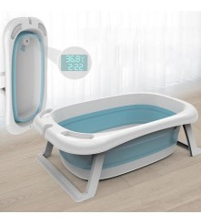 BAÑERA RETRACTIL CON TERMOMETRO CELESTE B15 ÚPALE