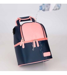 BOLSO TÉRMICO AZUL/ROSA + 2 PILAS DE HIELO ÚPALE