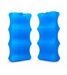 BOLSO TÉRMICO TURQUESA/DORADO + 2 PILAS DE HIELO ÚPALE
