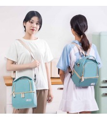 BOLSO TÉRMICO TURQUESA/DORADO + 2 PILAS DE HIELO ÚPALE