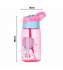 TERMO PLÁSTICO GLOBO ROSA x500ML ÚPALE