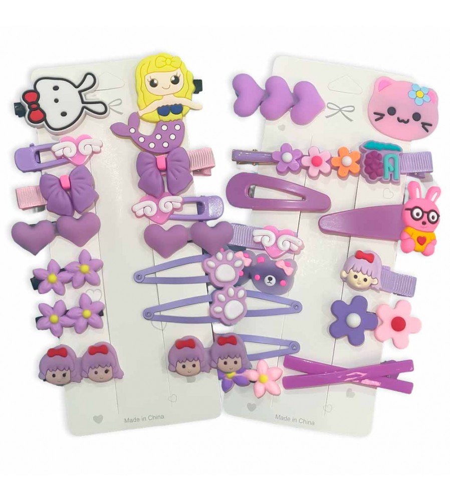 VINCHAS PARA NIÑAS LILA ÚPALE
