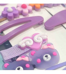 VINCHAS PARA NIÑAS LILA ÚPALE