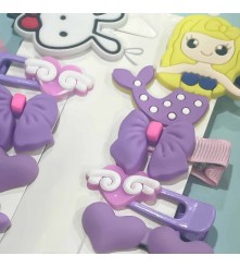 VINCHAS PARA NIÑAS LILA ÚPALE