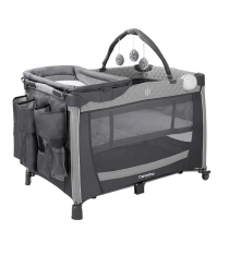 CUNA CORRAL GENOVA MARCA CARESTINO COLOR GRIS