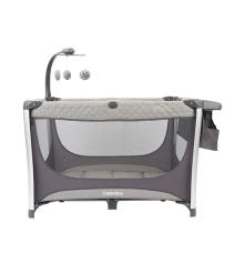 CUNA CORRAL GENOVA MARCA CARESTINO COLOR GRIS