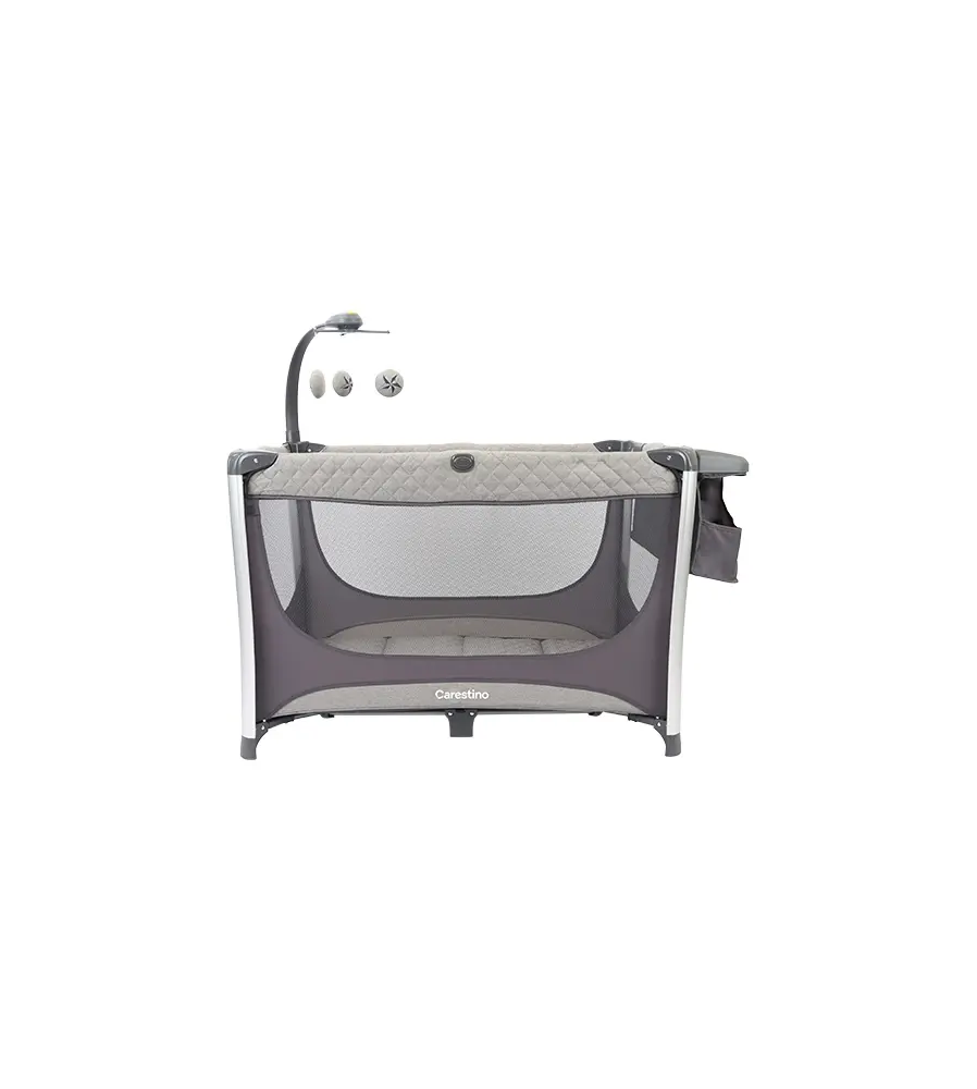 CUNA CORRAL GENOVA MARCA CARESTINO COLOR GRIS CUNA CORRAL GENOVA MARCA CARESTINO COLOR GRIS