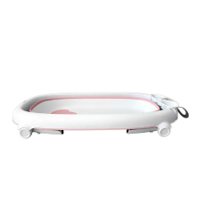 BAÑERA PLEGABLE MARCA CARESTINO COLOR ROSA