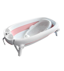 BAÑERA PLEGABLE MARCA CARESTINO COLOR ROSA