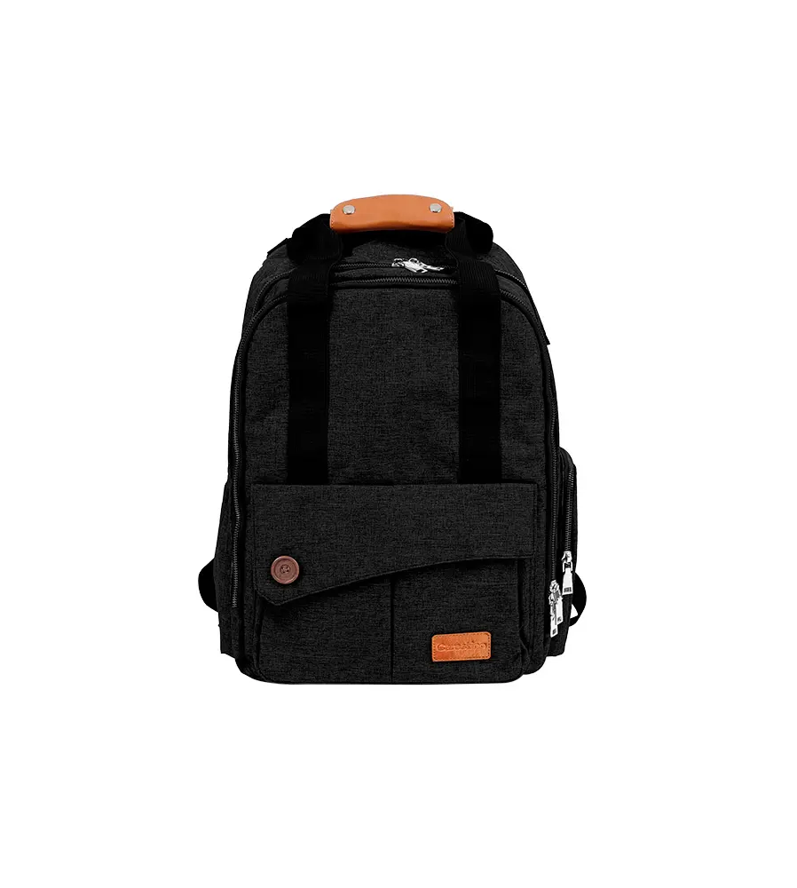 MOCHILA PAÑALERA ROMA MARCA CARESTINO COLOR NEGRO MOCHILA PAÑALERA ROMA MARCA CARESTINO COLOR NEGRO